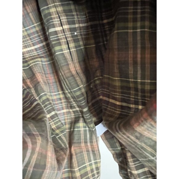 Ralph Lauren Classic Fit Fall Plaid Button Up Shirt Medium Vintage - Picture 6 of 14